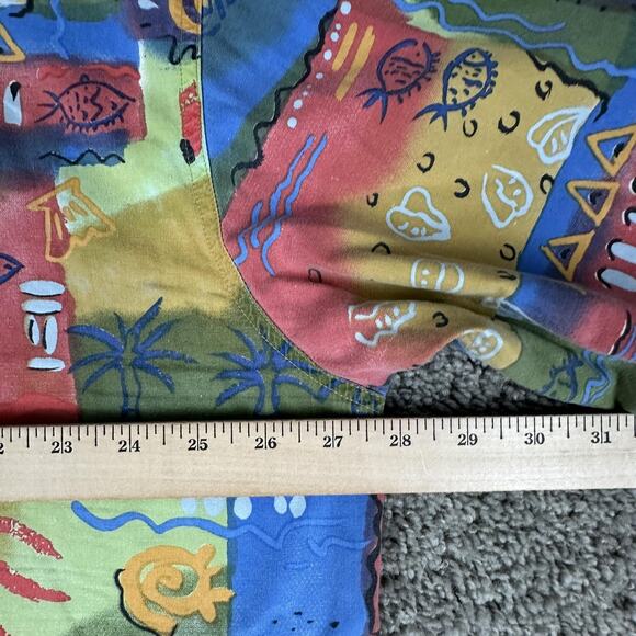 VTG The Territory Ahead Shirt Mens 2XL Abstract Hawaiian Polynesian Tribal 90s - Picture 12 of 14